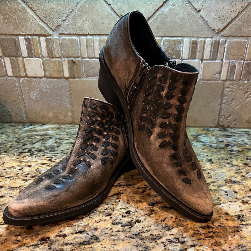 Free People Indio Bootie Size 37 Western Rodeo Country Concert